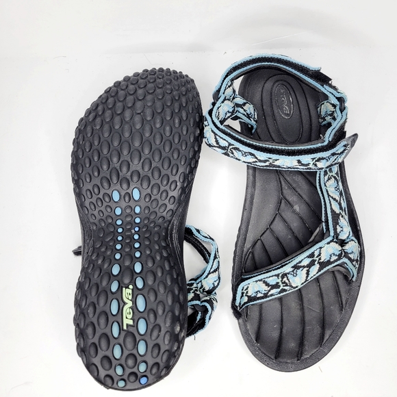 Teva Shoes - Teva Women's Hurricane Sandals Blue Print Size 7